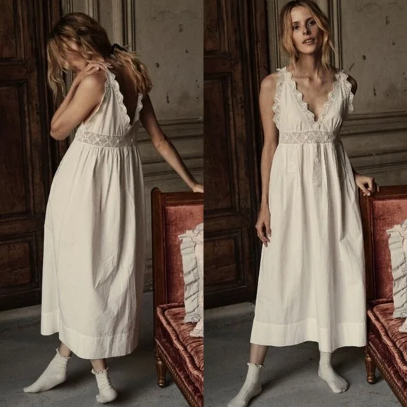 Doen Slate Nightgown in salt, small - Picture 5 of 16